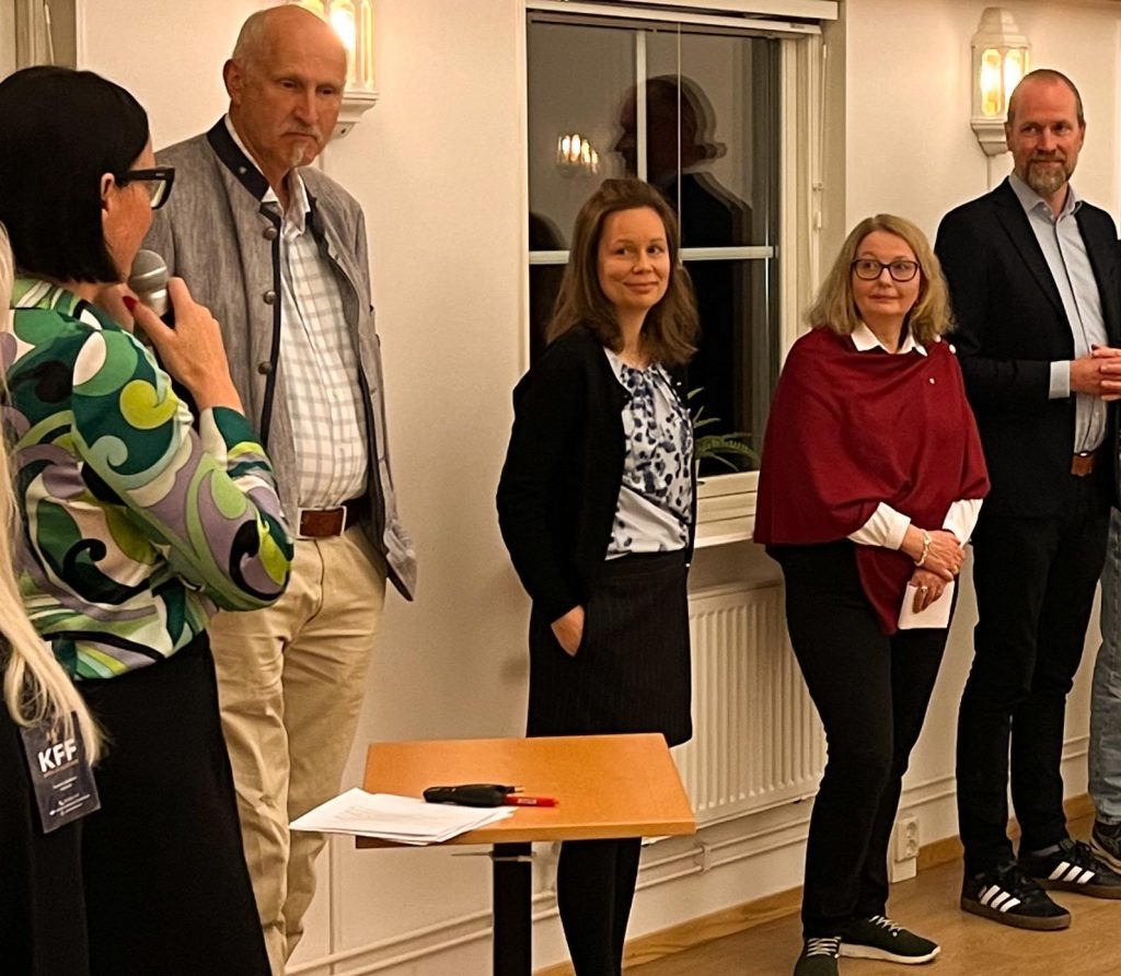 Peter Bergqvist MP, KSO Matilda Hubinette KNU, Harriett Svanberg S, Oscar Hahne KD