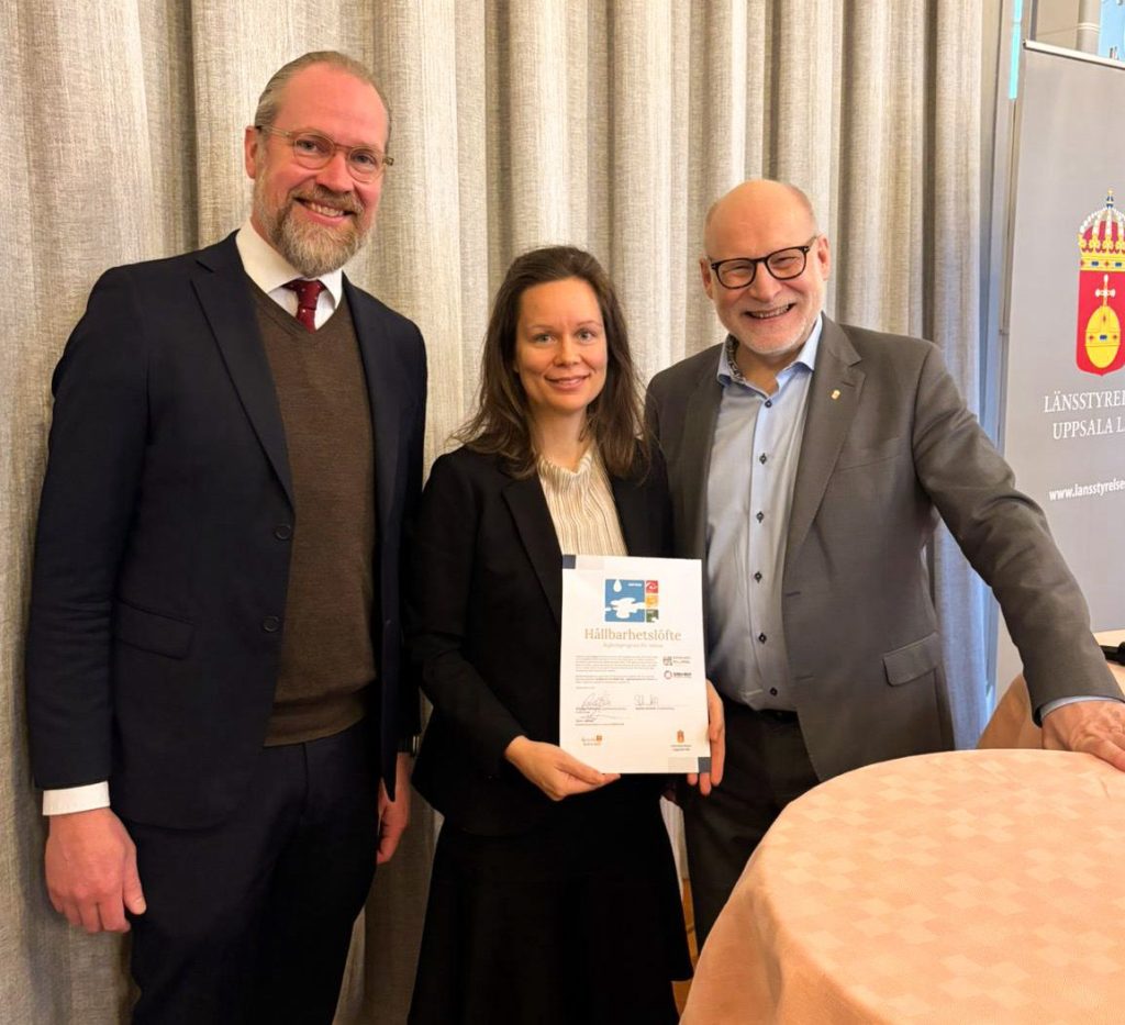 Hållbarehetslöften tecknade tillsammans med Oscar Hahne och Stefan Attefall